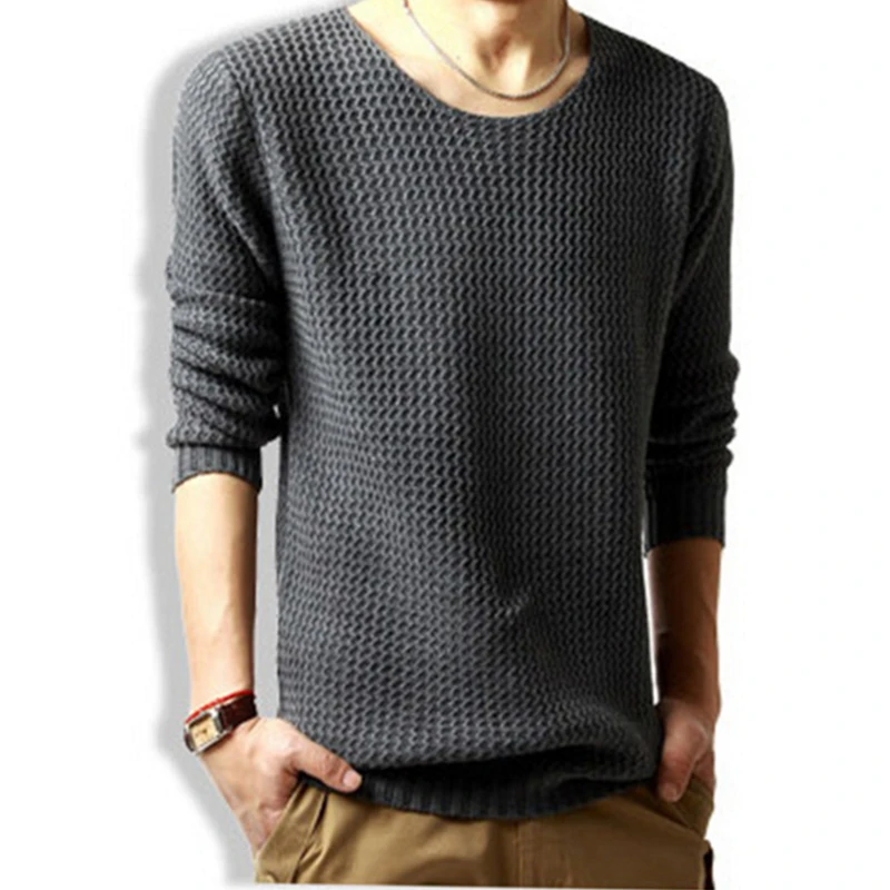 

Casual Men's Sweater Striped Slim Fit Knittwear Autumn Mens Sweaters Pullover Style Heanly Men