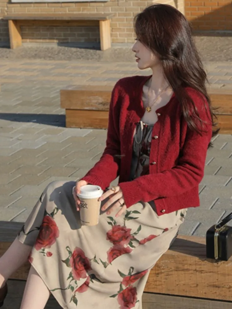 Женское вечернее платье с цветочным принтом элегантное цельное