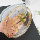 Эпоксидная форма из смолы сделай сам, овальный лоток для хранения, форма, квадратная декоративная пластина для хранения, искусственное ремесло сделай сам