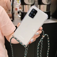 strap cord chain phone case for oppo find x5 lite x5 pro x3 x2 neo shockproof protective soft adjust lanyard funda for find x5