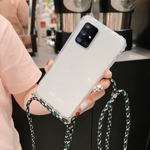 strap cord chain phone case for oppo find x5 lite x5 pro x3 x2 neo shockproof protective soft adjust lanyard funda for find x5 free global shipping