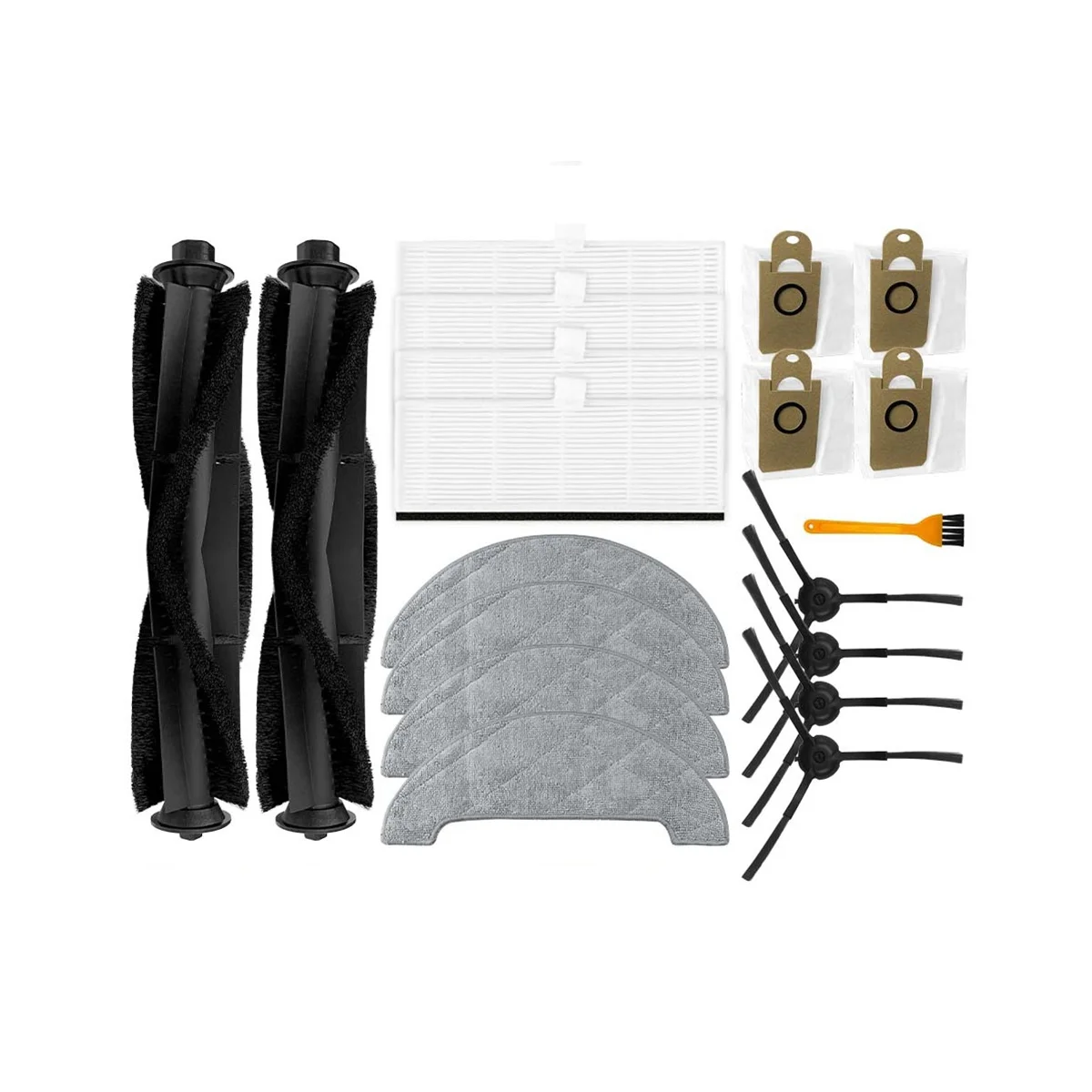 

For T10+ Robot Vacuum Cleaner Replacement Spare Parts Accessories Main Brush Side Brush Hepa Filter Mop Rag