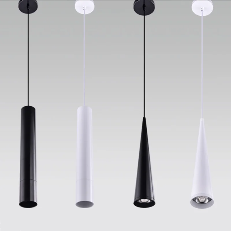 Cylinder LED Pendant Lights Long Tube 