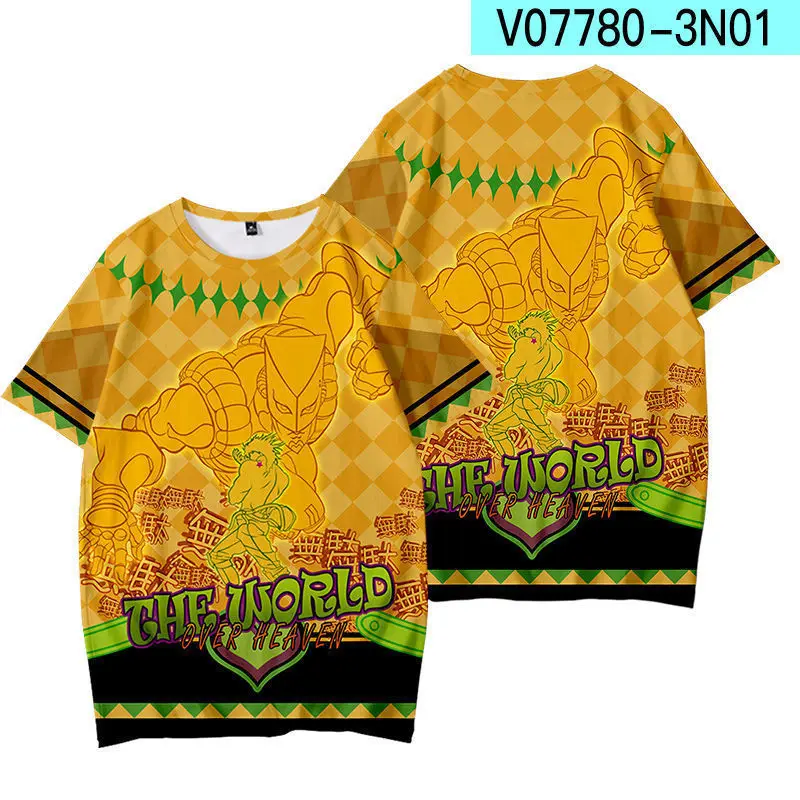 Футболка Мужская/женская оверсайз с 3D-принтом невероятные приключения Джоджо