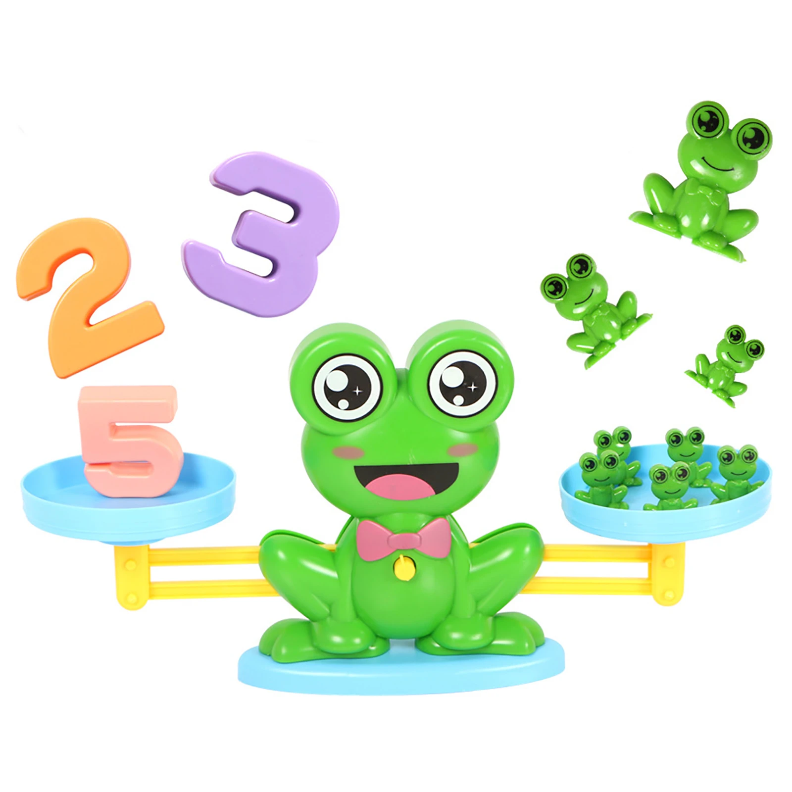 Обучающие игрушки для дошкольного математического обучения в виде лягушек |