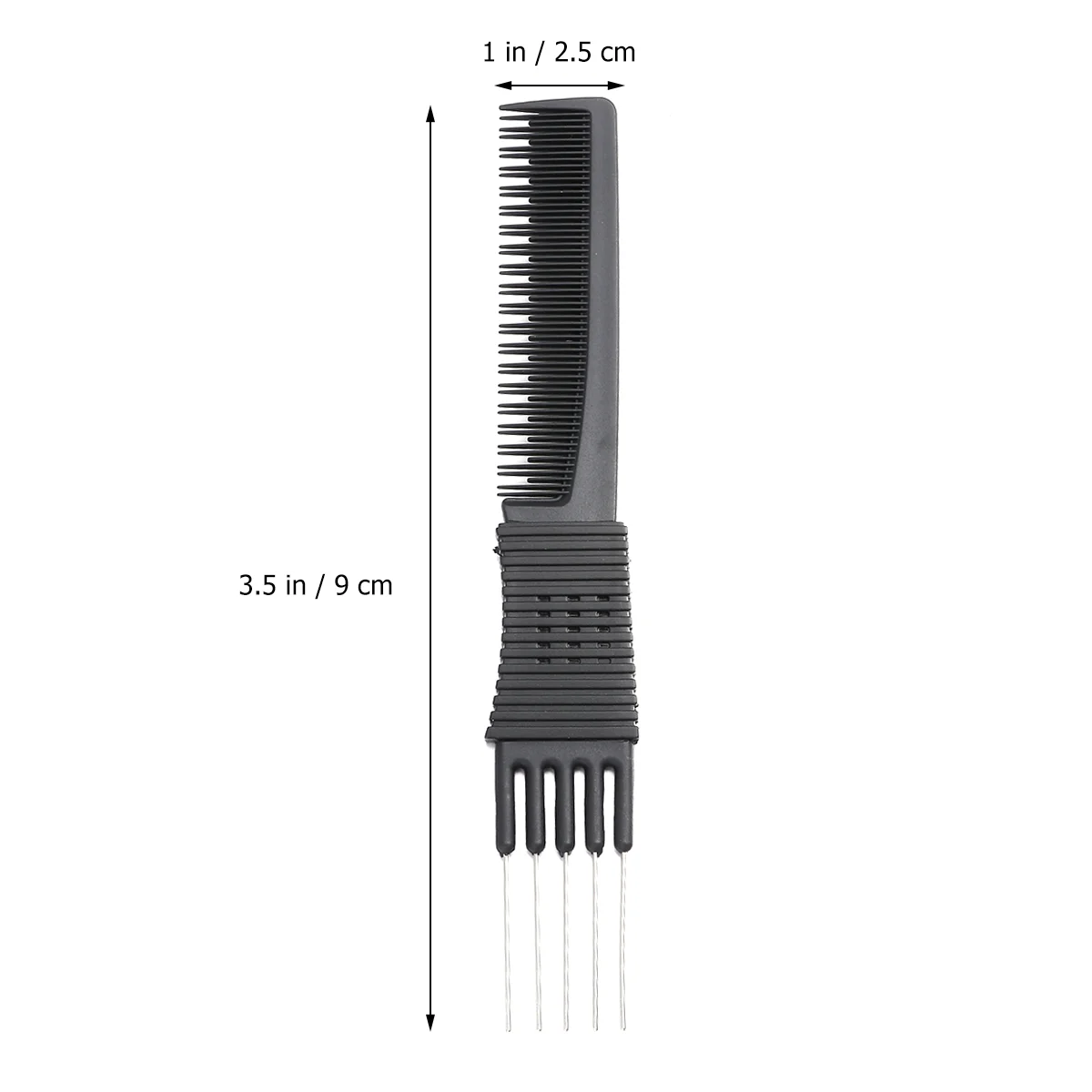 

Comb Hair Combs Teasing Styling Metal Salon Prong Haircut Lift Carbon Black Static Anti Tooth Tools Professional Tail Tapering