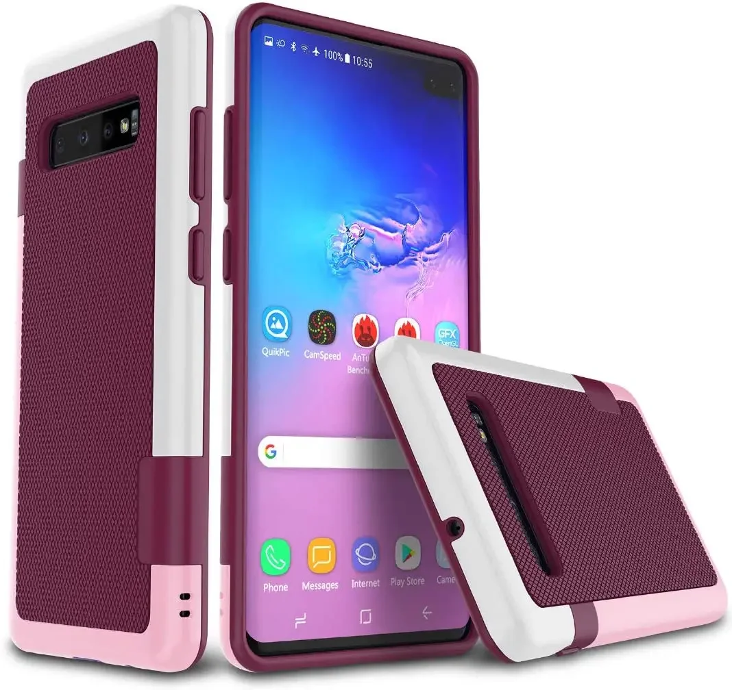 Чехол для Samsung Galaxy S10 Plus S9 S8 Note 10 9 8 ультратонкий 3 цвета гибридный противоударный