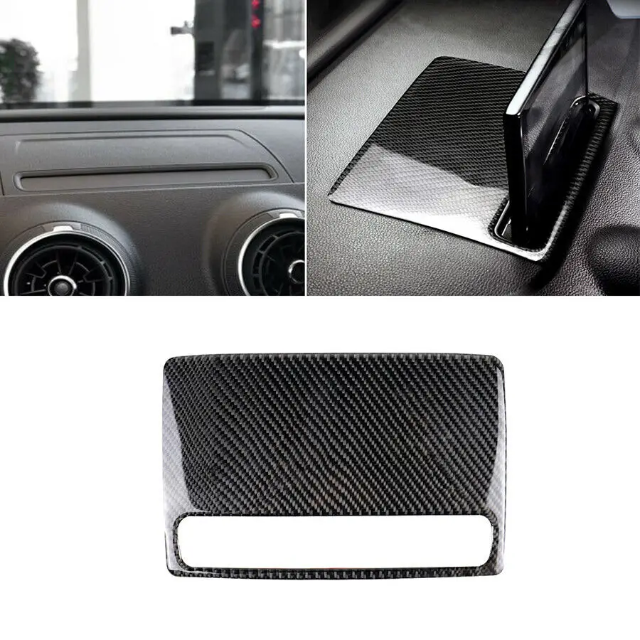 

For Audi A3 8V 8P 8L 2012-2017 Carbon Fiber Interior Dashboard Navigation GPS Panel Cover Dashboard Trim Sticker Car Accessories