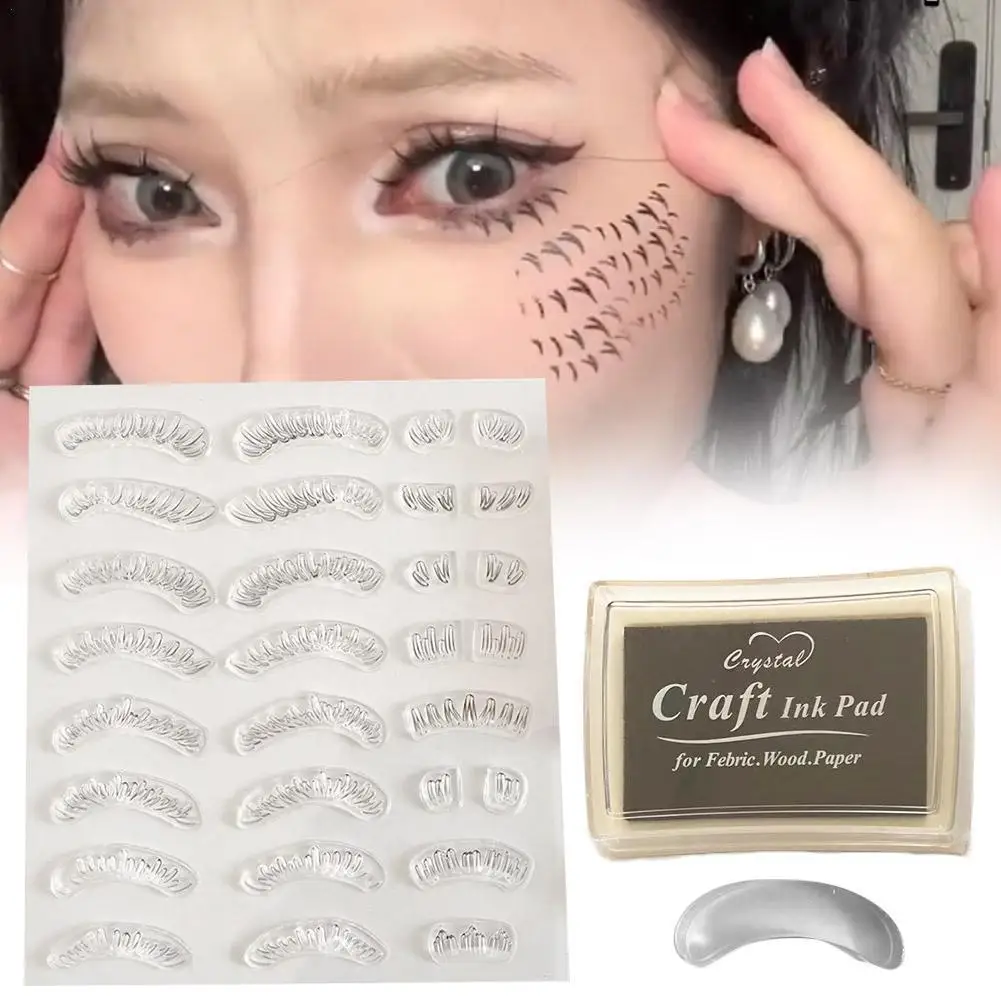 

2023 New Lower Eyelash Assistant Seal Stamp Eyeliner Fast Dry Waterproof Black Eyes Makeup Beauty Accessories For Women