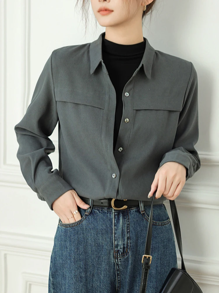 Рисунок 6 - Винтажная женская рубашка QOERLIN с длинным рукавом