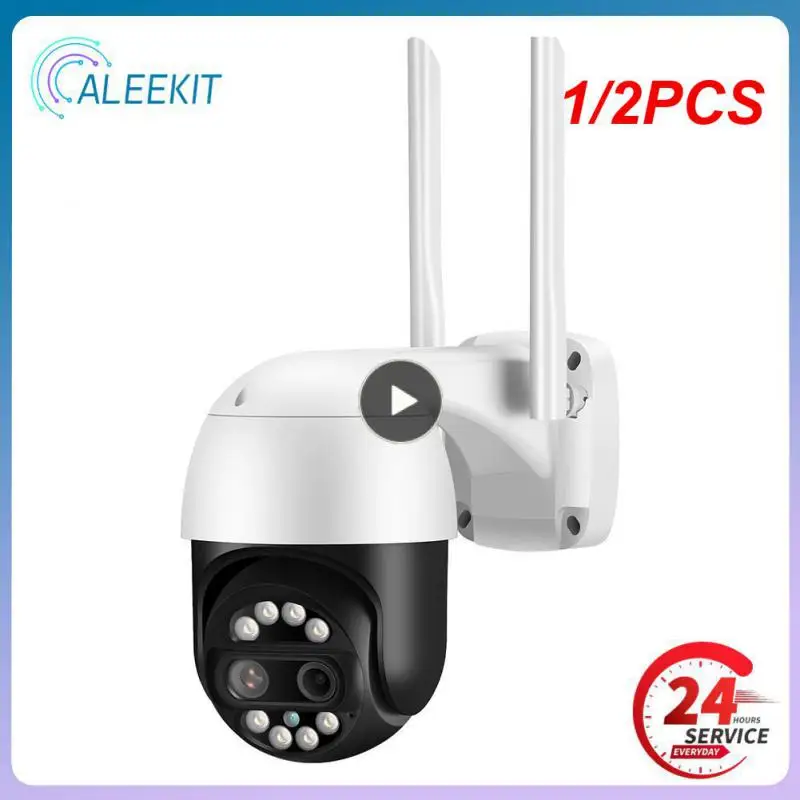 

1/2PCS 4K IP Camera Dual-Lens 2.8mm + 12mm WiFi Security CCTV Camera Color Night Vision 8X Digital Zoom CCTV Surveillance Camera