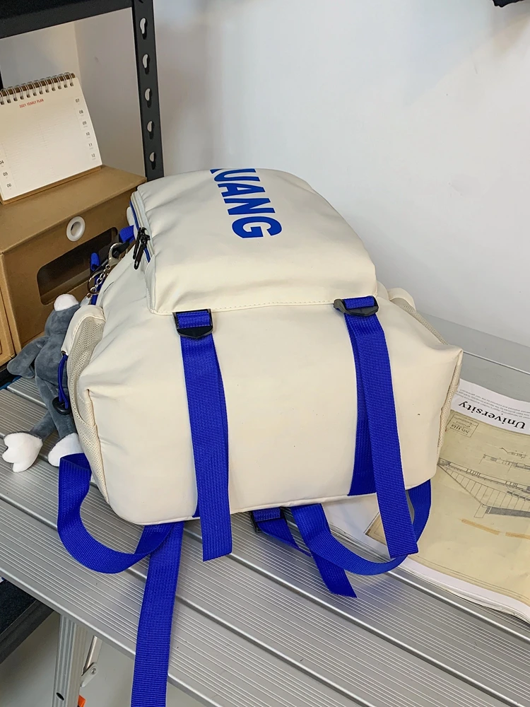 Fashion Women's Large Capacity Backpack Waterproof Nylon Travel Bag For Teen Girl College Student Men's School Laptop Bag