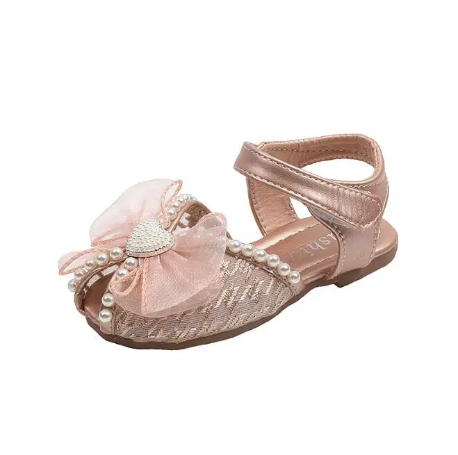 

Girls Sandals 2022 Summer Children's Fashion Princess Shoes Versatile Kids Fashion Soft Butterfly Cute Shine Chic Dress Shoes