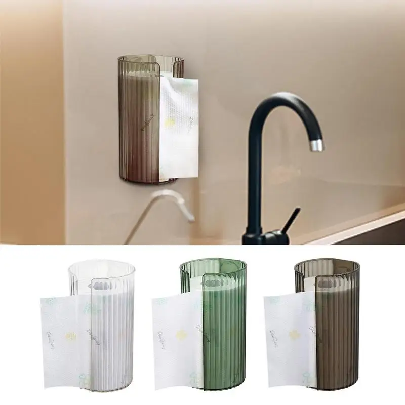 

Wall Mount Toilet Roll Paper Holder Adhesive Stainless Storage Organizer No Punching Stand Roll Dispenser For Bathroom Kitchen