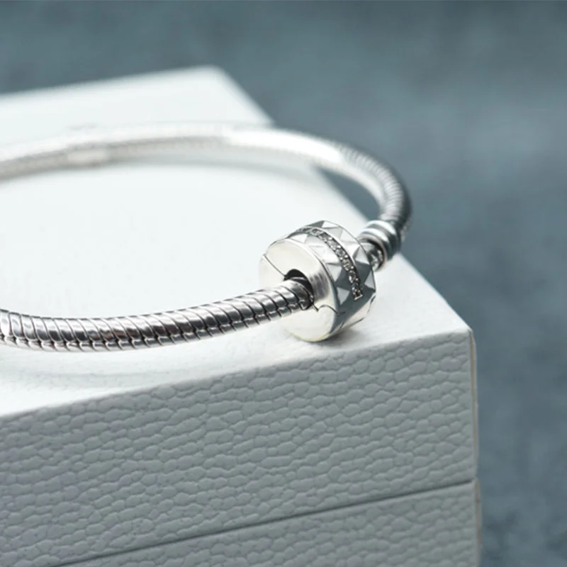 Цепочка из серебра 925 пробы с фианитами для браслетов Pandora |