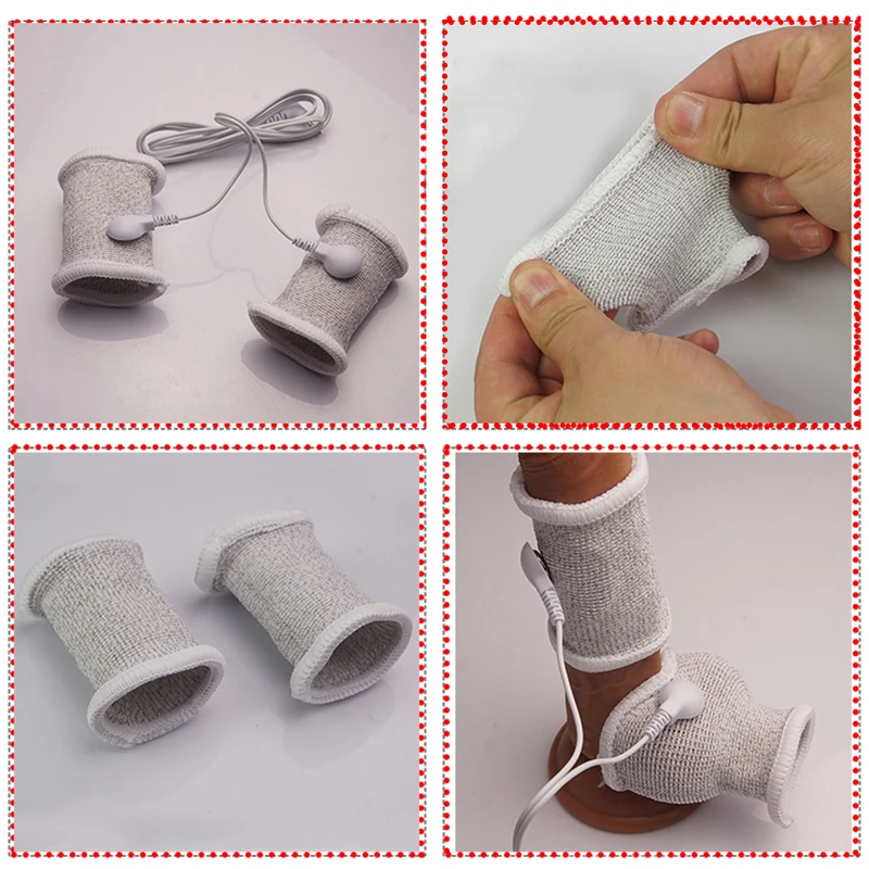 Кольцо для пениса Estim растягиватель с электрическим током БДСМ-петуха