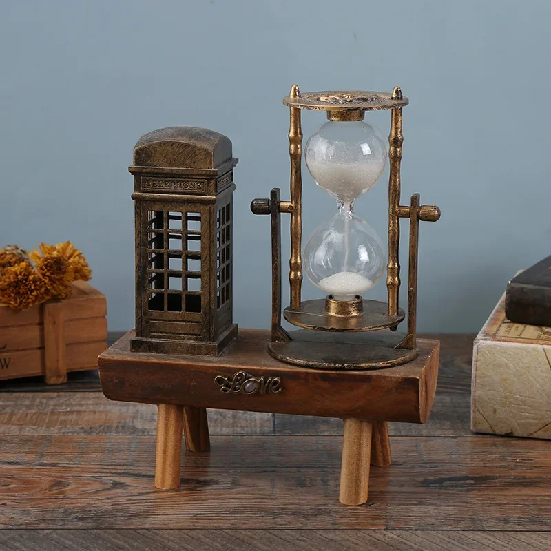 Креативные подарки Ретро Эйфелева башня Песочные часы Украшение на рабочем