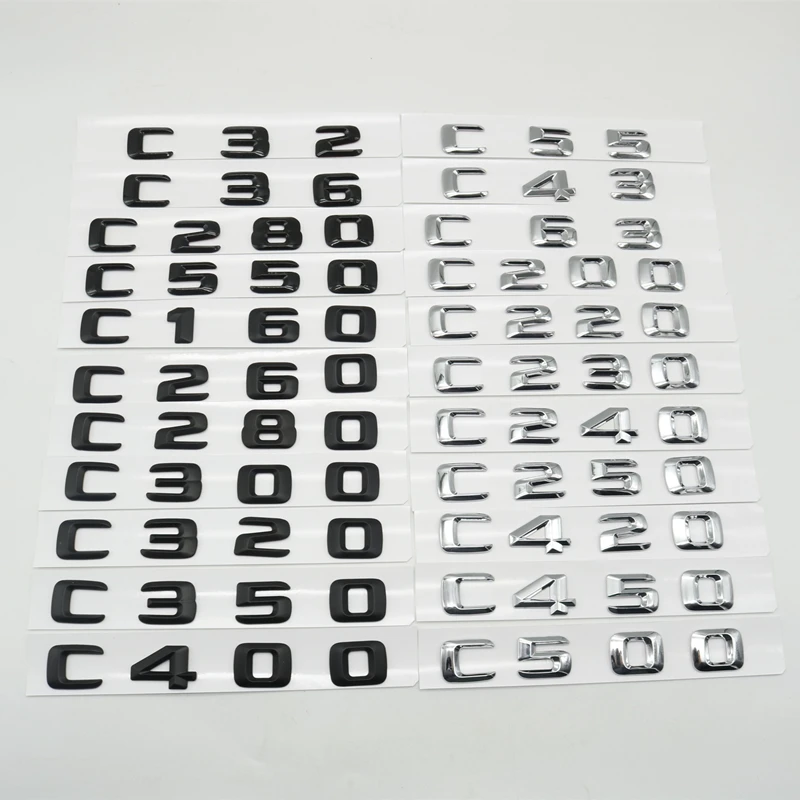 Эмблема багажника логотип для W202 W203 W204 W205 C32 C36 C43 C63 C55 C200 C220 C250 C280 C320 C350 C420 C550