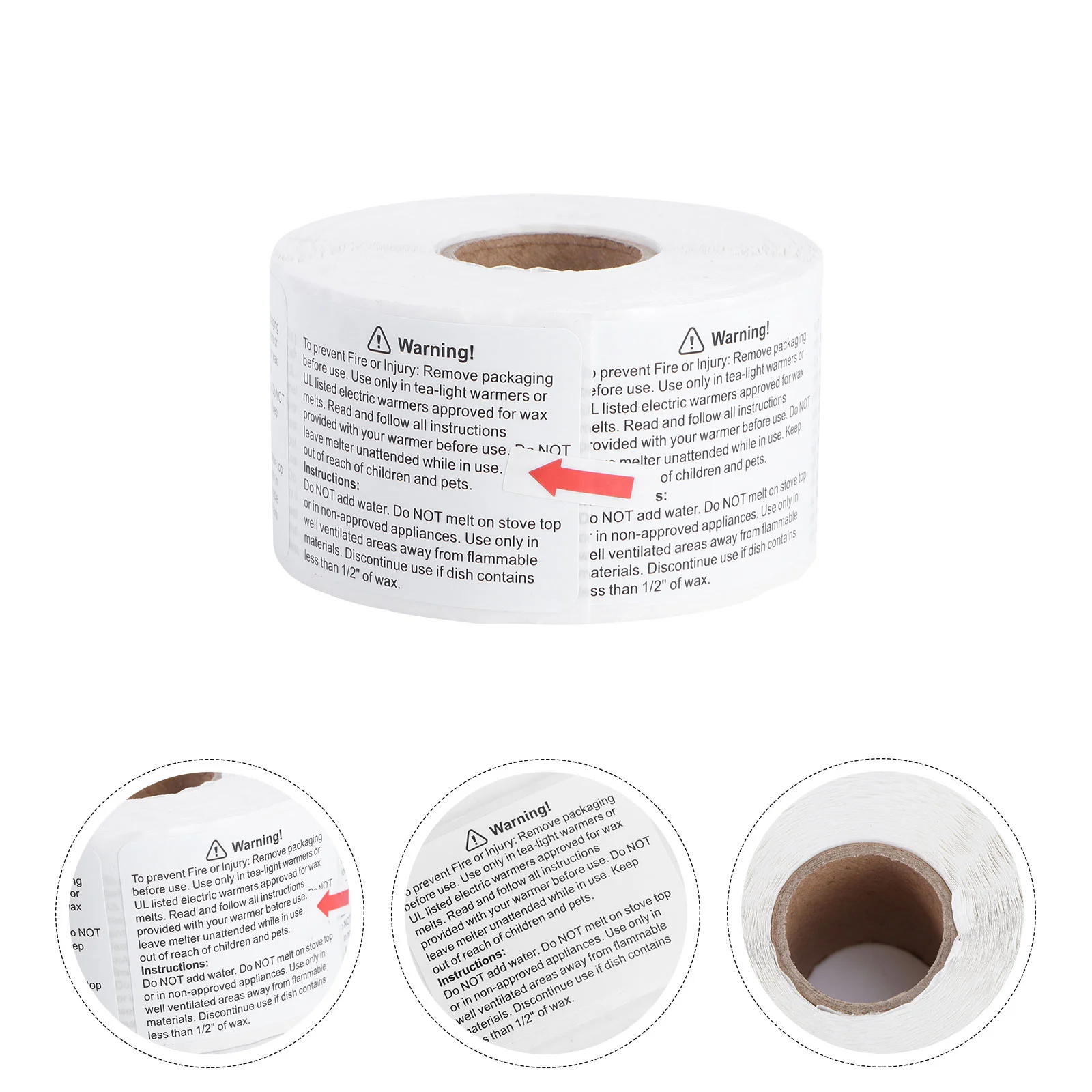 

1 Roll Candle Warning Labels Wax Melting Safety Decal Sticker for Candle Making