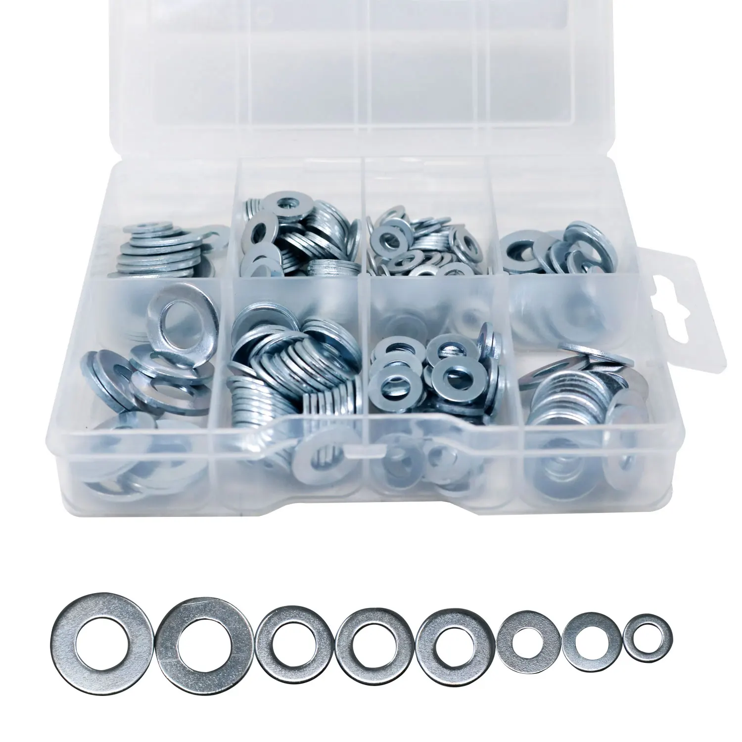 

T.K. Excellent A-N Flat Washer Set DIN125 Flat Washer Zinc Plated Assortment Kit,300Pcs