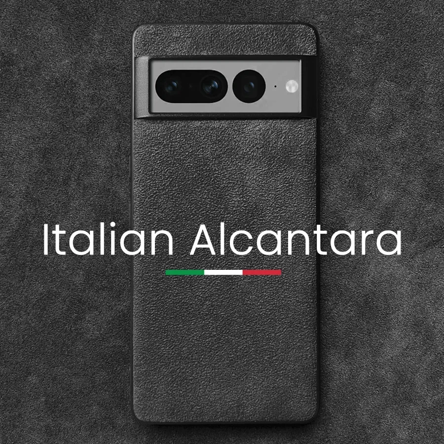 

ALCANTARA Case for Google Pixel 7 Pro 7A 6A 6 5 5G Luxury Sportscar Interior Same Leather Protection Back Cover