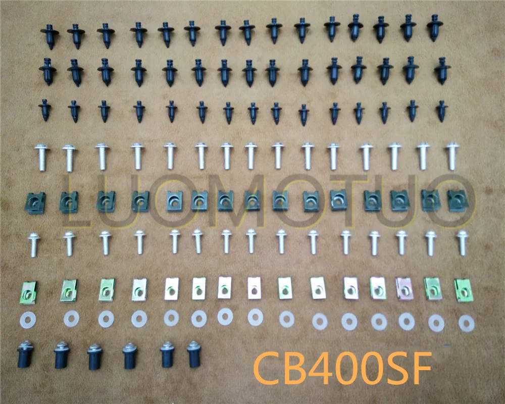 

Комплект обтекателей болты для кузова винты подходят для HONDA CB400SF HYPERVTEC 2002 2003 2004