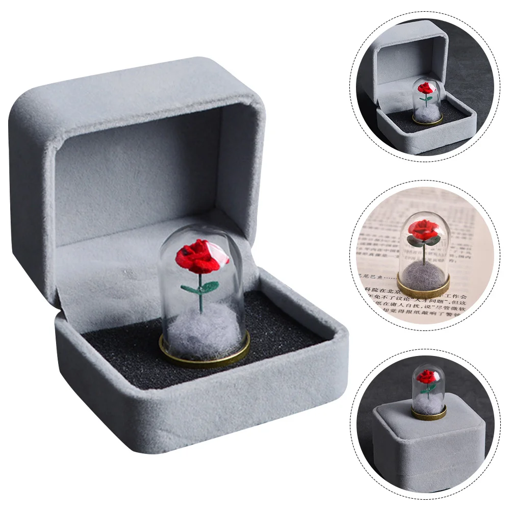 

Flower Rosepreserved Eternal Cover Decor Gifts Roses Realromantic Immortal Gift Birthdaywife Artificial Fresh Her Love Bottle