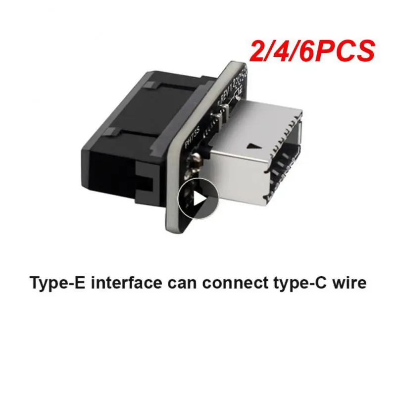 

2/4/6PCS 19pin Interface Typec Plug-in Port Stable Motherboard 10cbps Usb3.0 / 3.1 Usb3.019p / 20p Turn Type-e90 Degree Adapter