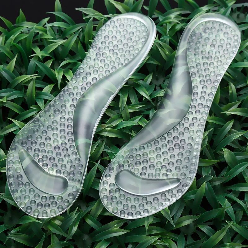 Flat Foot Orthopedic Silicone Insoles for Women Sandals High Heels Shoes Insert Orthotic Arch Support Plantar Fasciitis Insoles