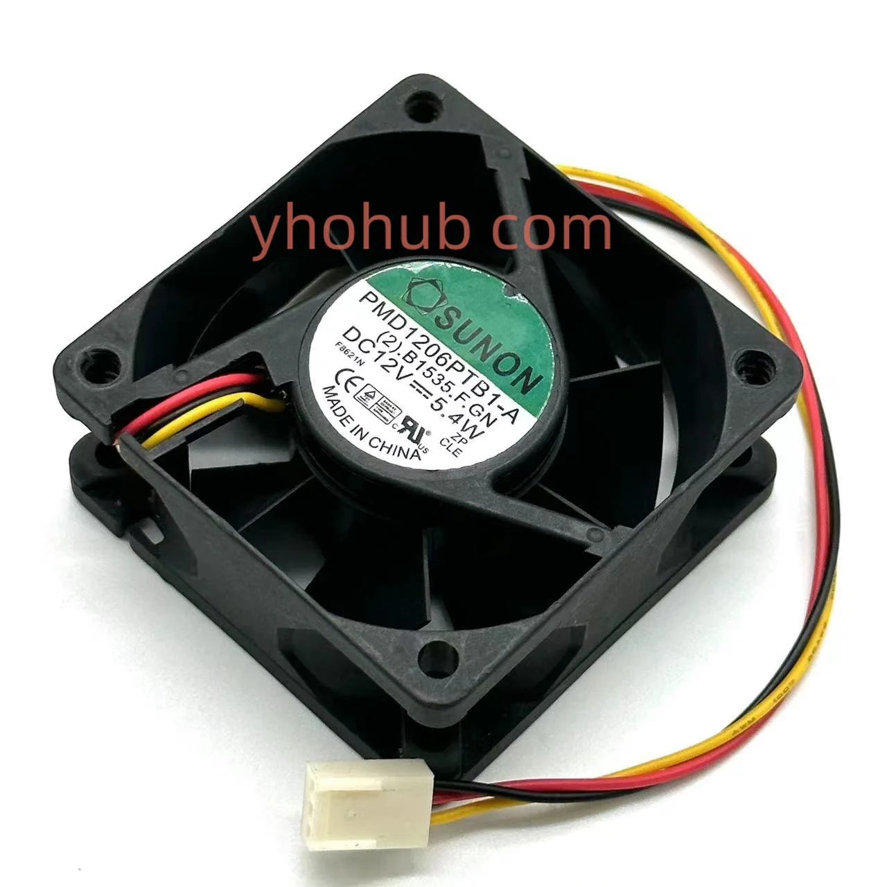 SUNON PMD1206PTB1-A (2).B1535.F.GN DC 12V 5,4 W 60x60x25 мм, вентилятор охлаждения сервера