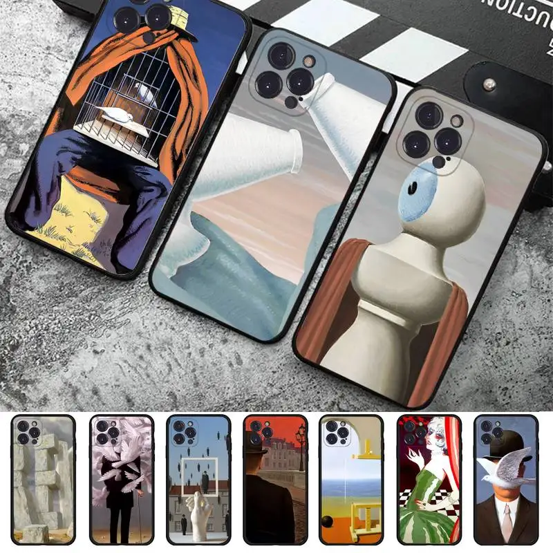 

Rene Magritte Phone Case For iPhone 14 11 12 13 Mini Pro XS Max Cover 6 7 8 Plus X XR SE 2020 Funda Shell