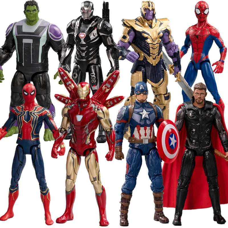 

10pcs/Set Marvel Avengers Captain America Civil War Action Figures Iron Man Spiderman Barnes Hawkeye Falcon Model Toys Gift