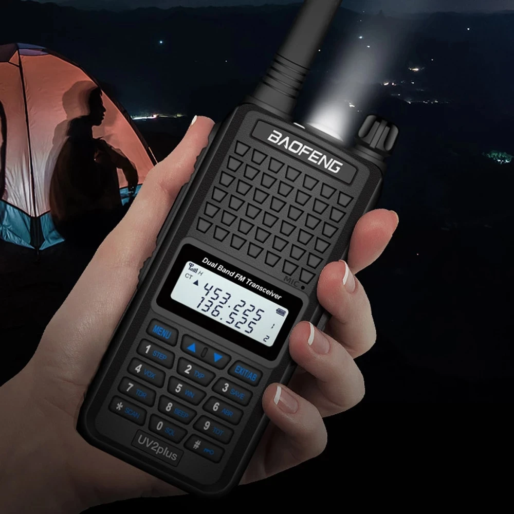 2022 NEW Baofeng UV2 Plus IP68 Waterproof Long Range 5-20km Walkie Talkie Car Cb Ham Radio Hf Transceiver UHF VHF Radio Station enlarge