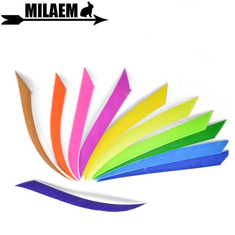 

100 шт. 5 дюймов стрельба из лука турецкое перо правое крыло перо для углеродного дерева Бамбуковая Стрела Fletching охотничьи стрелы аксессуары