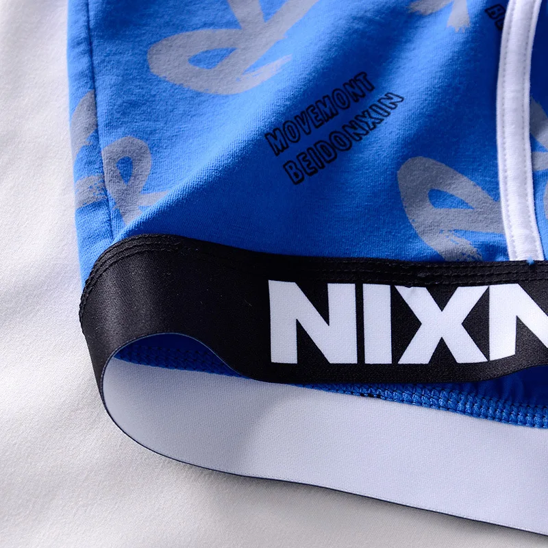 3Pcs Men Panties Cotton Printing Underwear Boxers Briefs Mens Fashion Boxershorts Youth Personality Underpants Homme Wholesale