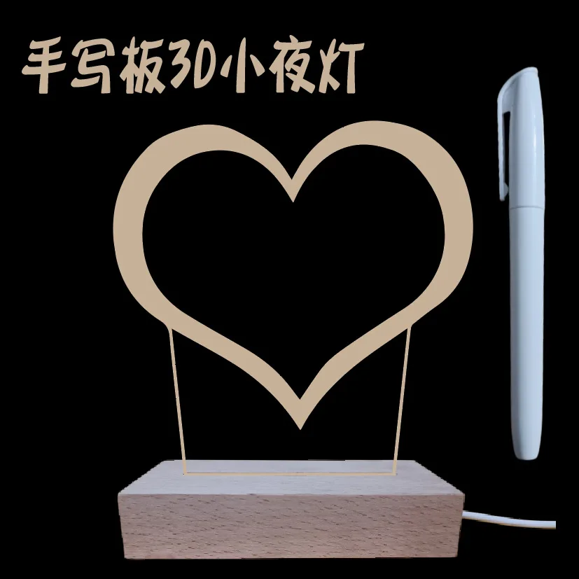 Креативный светодиодный блокнот для письма USB доска сообщений с ручкой