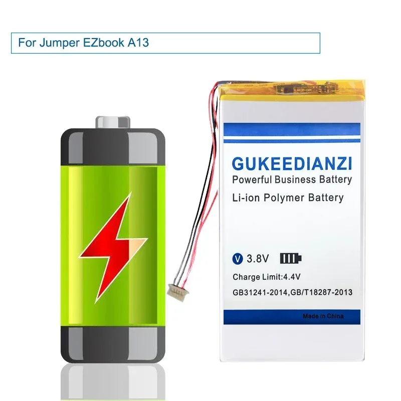 Долговечный аккумулятор для ноутбука емкостью 9300 мАч планшетного ПК Jumper EZbook A13