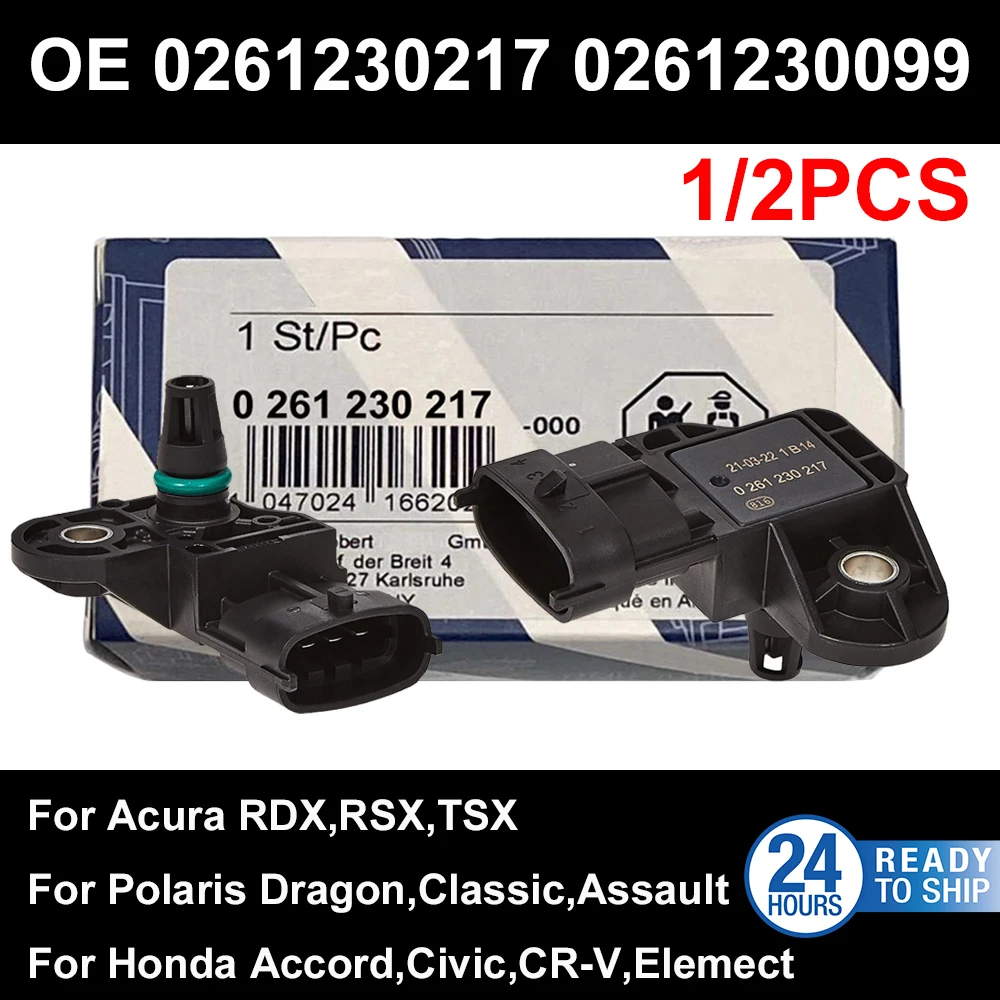 

1/2PCS B-OSCH Original 0261230217 0261230099 Intake Manifold Pressure Sensor 9470519 For Hondaa Civic P-olaris Mercedes-Benzz