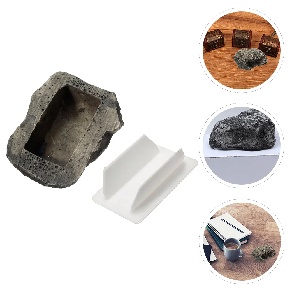 

Key Hider Fakeholder Box Stone Resin Spare Storage Faux Outside Saving Simulation Artificial Figure Statue Safeahidemoney Garden