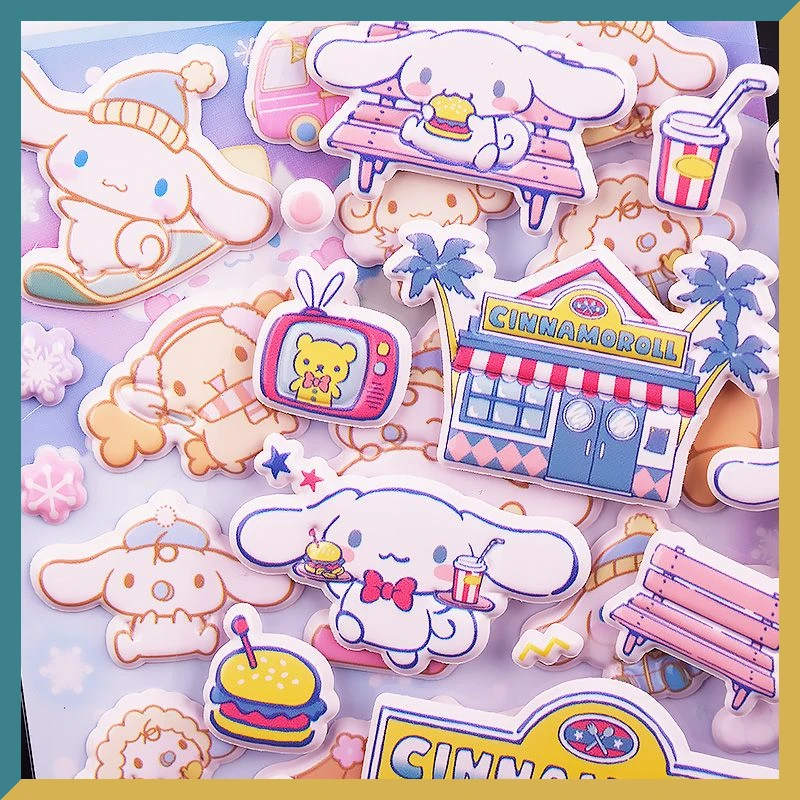 

Аниме периферийные устройства Sanrio детские наклейки Корица собака фотоорнамент коллекционные игрушки лучший подарок