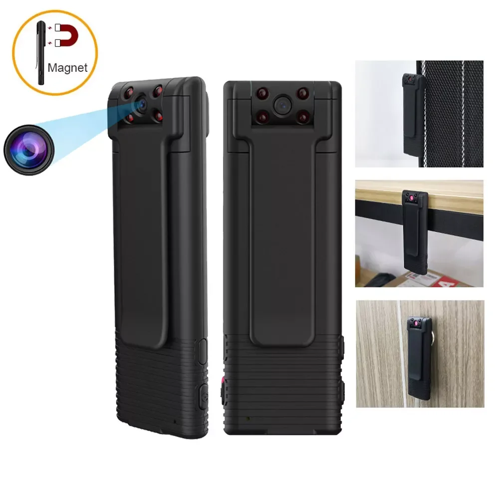 

1080P Mini Camera Body Clip Camera Night Vision Recorder Portable Digital Video Recorder Miniature Magnet Camcorder