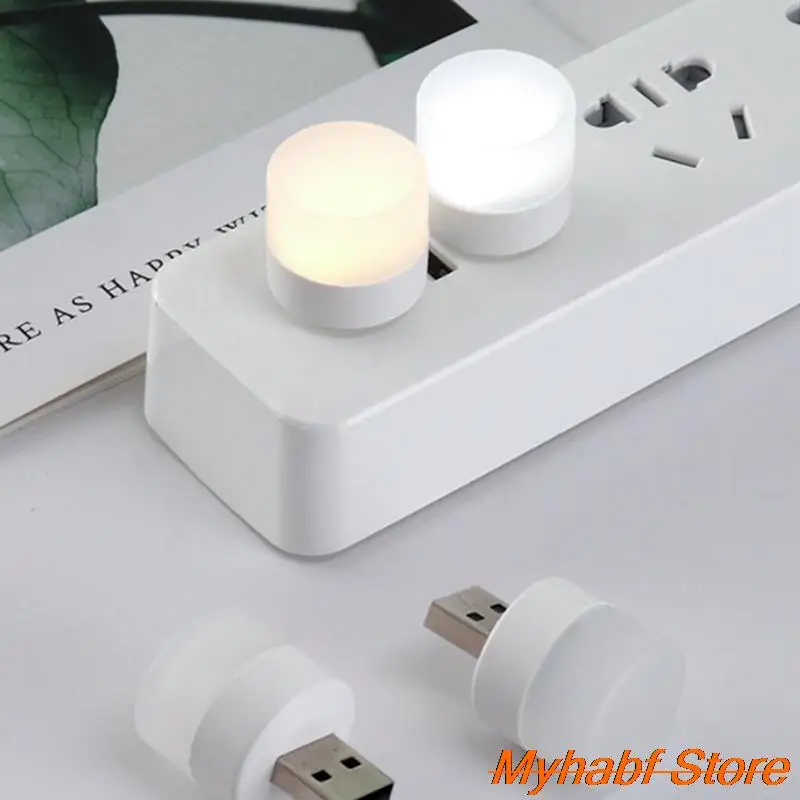 

4pcs 5V 1W USB Plug Lamp 1A Mini Night Light Computer Mobile Power Charging Small Book Lamps LED Eye Protection Reading Light