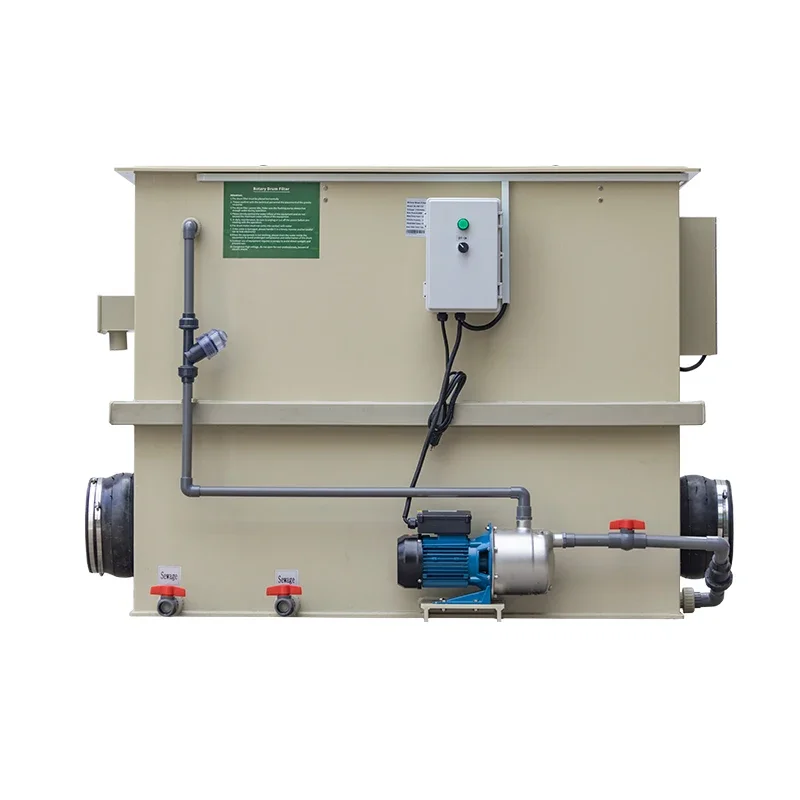 Qlozone Заводская цена 5 т/ч фильтры для рыбного пруда мини аквариум koi вращающийся