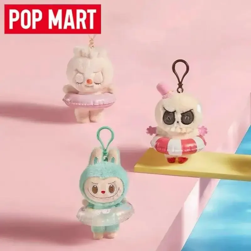 Фото POP MART THE MONSTERS Labubu Party Series: Плюшевый брелок-подвеска «Плавательный круг», милые игрушки-сюрпризы в закрытой упаковке №3