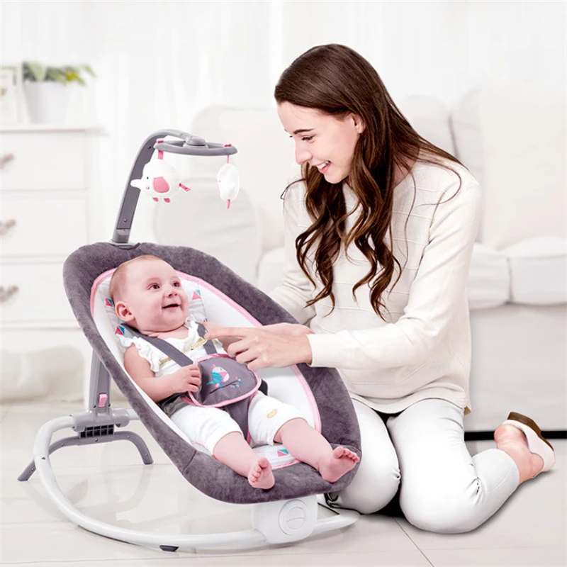 Electric Swing For Children Multifunctional Folding Baby Resting Chair Baby Swing Adjustable Baby Rocker