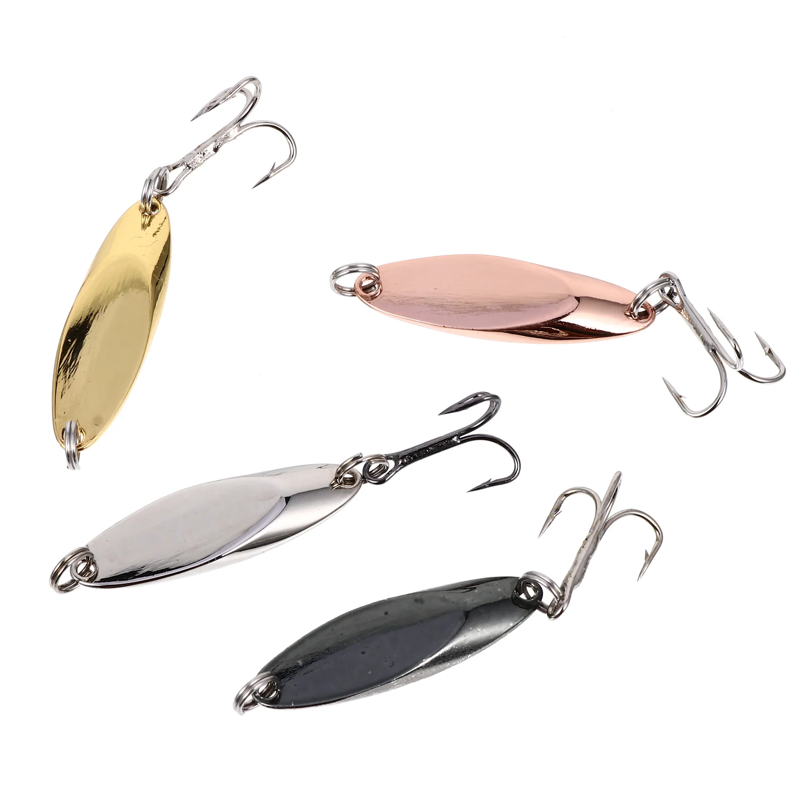 

4 Pcs Gulp Saltwater Trout Bait Fish Baits Tackle Fishing Accessories Spoon Spinbait Glide