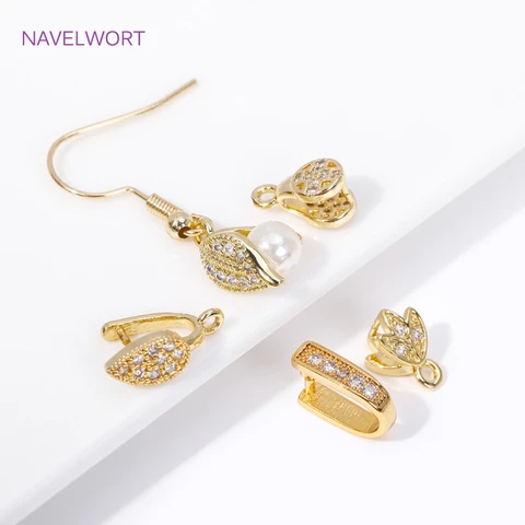 Зажимы для бижутерии NAVELWORT золотые 18к 10 шт