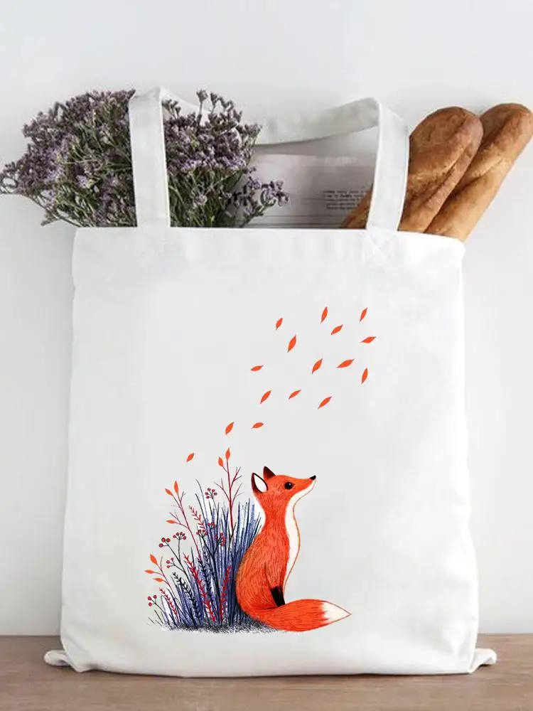 

Wild New 90s Style Aniaml Casual Women Fashion Print Shopper Shopping Handbags Female Shoulder Girls Graphic Canvas Tote Bag