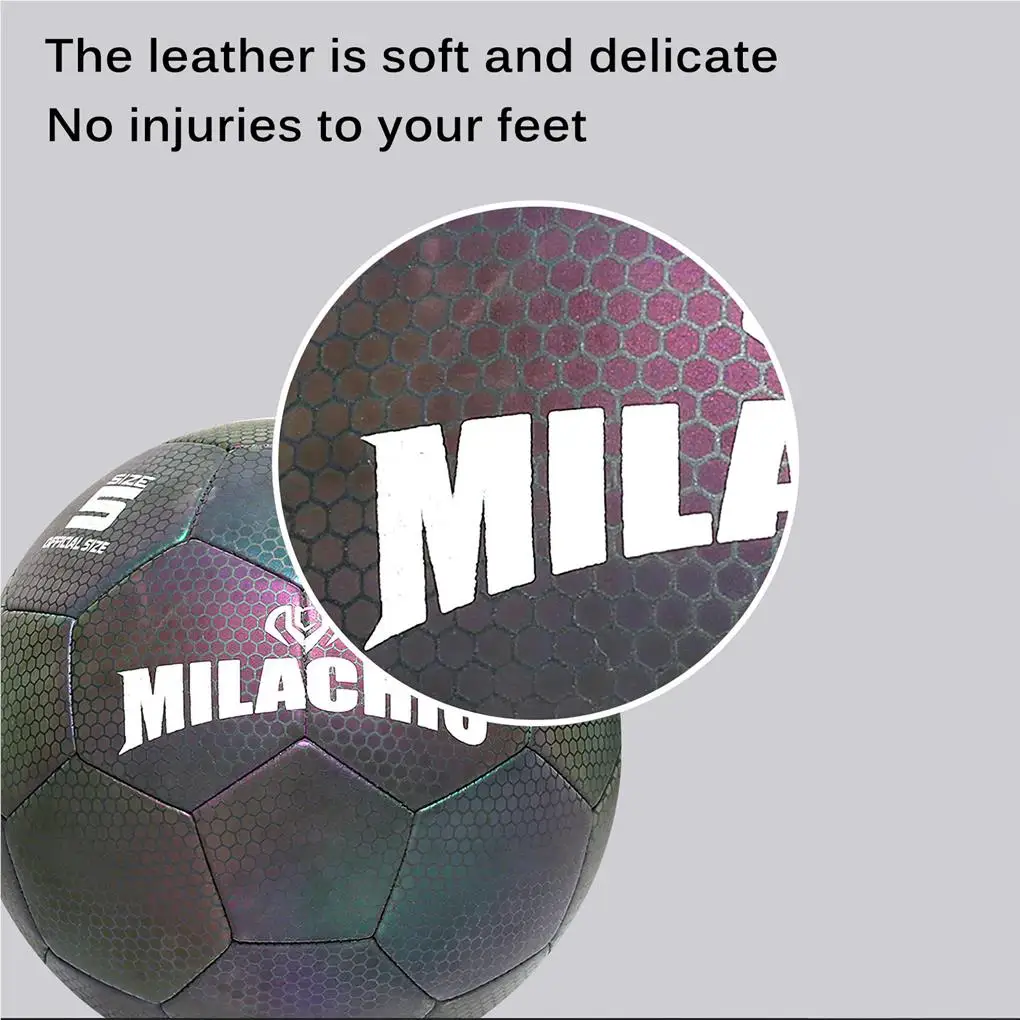 

Luminous Soccer Ball for Night Games Training Glowing in The Dark Light Up Reflective Light Toy Gifts for Boys Kids Men