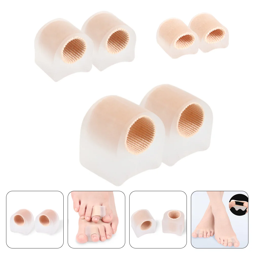 

6 шт., разделители для пальцев ног, многоразовые разделители для пальцев ног